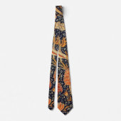 William Morris Cray Blumenmuster Vintage Krawatte (Rückseite)