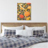 William Morris Cray Blumenmuster Vintage Leinwanddruck (Insitu (Schlafzimmer))