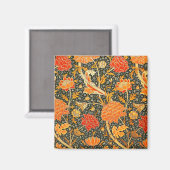 William Morris Cray Blumenmuster Vintage Magnet (Vorderseite/Rückseite)