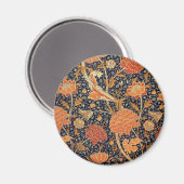 William Morris Cray Blumenmuster Vintage Magnet (Vorderseite/Rückseite)
