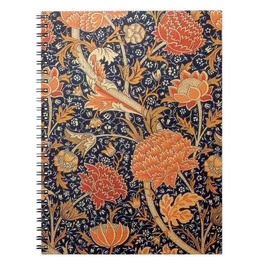William Morris Cray Blumenmuster Vintage Notizblock (Vorderseite)