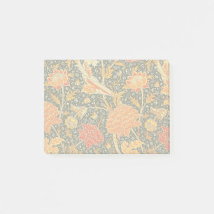 William Morris Cray Blumenmuster Vintage Post-it Klebezettel