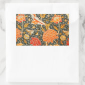 William Morris Cray Blumenmuster Vintage Rechteckiger Aufkleber (Tasche)