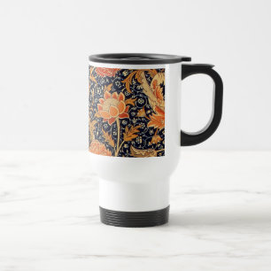 William Morris Cray Blumenmuster Vintage Reisebecher