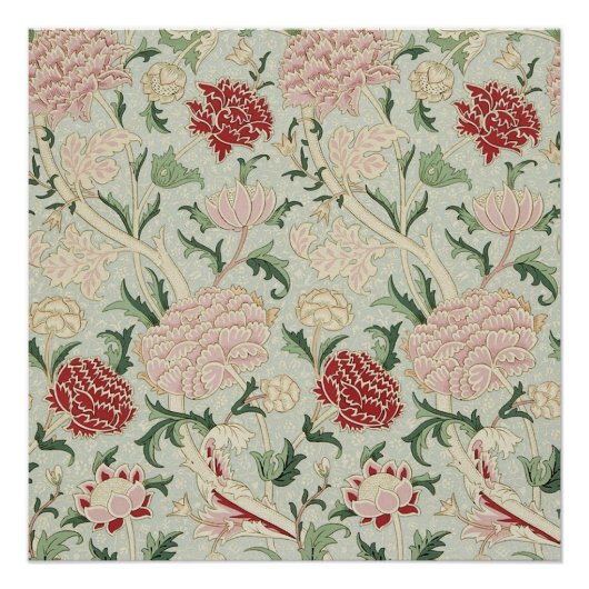 William Morris Cray Blumenmuster Vor-Raphaeliter S Poster (Vorderseite)