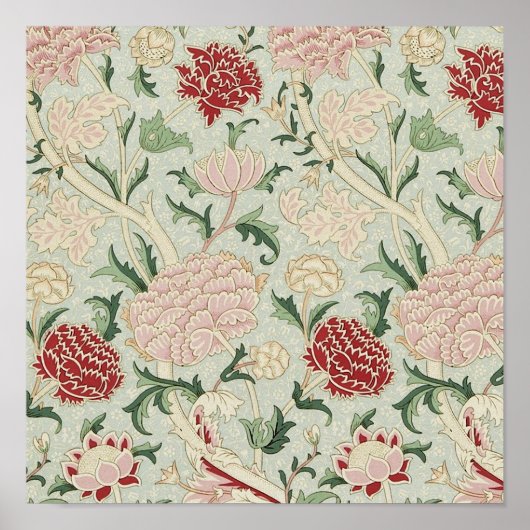 William Morris Cray Blumenmuster Vor-Raphaeliter S Poster (Vorne)