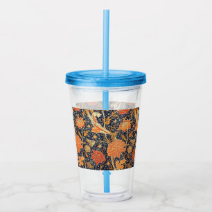 William Morris Cray Floral Art Nouveau Pattern Acryltrinkbecher