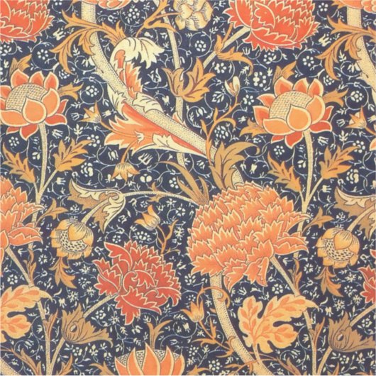 William Morris Cray Floral Art Nouveau Pattern Aufkleber (Vorderseite)