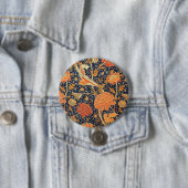 William Morris Cray Floral Art Nouveau Pattern Button (Beispiel)