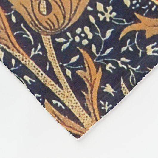 William Morris Cray Floral Art Nouveau Pattern Fleecedecke (Ecke)