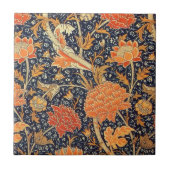 William Morris Cray Floral Art Nouveau Pattern Fliese (Vorderseite)