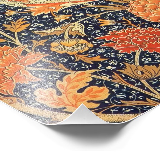 William Morris Cray Floral Art Nouveau Pattern Fotodruck (Ecke)