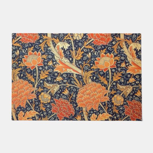 William Morris Cray Floral Art Nouveau Pattern Fußmatte (Vorderseite)