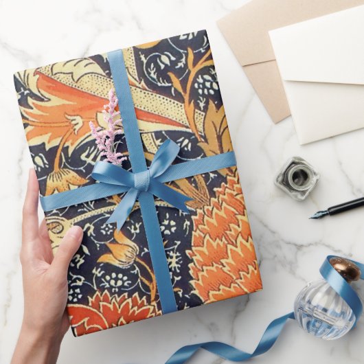 William Morris Cray Floral Art Nouveau Pattern Geschenkpapier (Schenken)