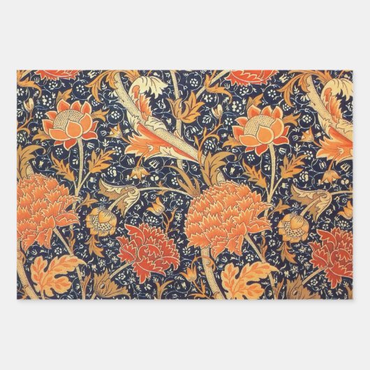 William Morris Cray Floral Art Nouveau Pattern Geschenkpapier Set (Vorderseite 3)