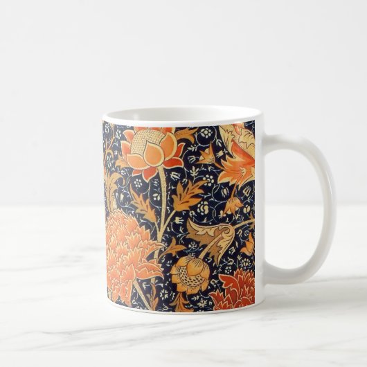 William Morris Cray Floral Art Nouveau Pattern Kaffeetasse (Rechts)