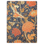 William Morris Cray Floral Art Nouveau Pattern Klemmbrett (Rückseite)