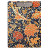William Morris Cray Floral Art Nouveau Pattern Klemmbrett (Vorderseite)