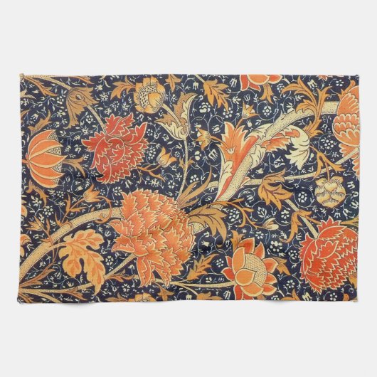 William Morris Cray Floral Art Nouveau Pattern Küchentuch (Horizontal)