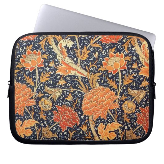 William Morris Cray Floral Art Nouveau Pattern Laptopschutzhülle (Vorderseite)