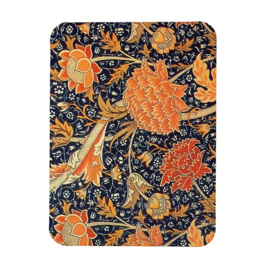 William Morris Cray Floral Art Nouveau Pattern Magnet (Vertikal)
