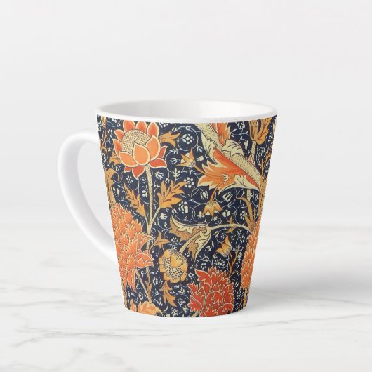 William Morris Cray Floral Art Nouveau Pattern Milchtasse (Linke Ecke)
