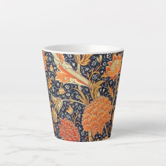 William Morris Cray Floral Art Nouveau Pattern Milchtasse (Vorderseite)