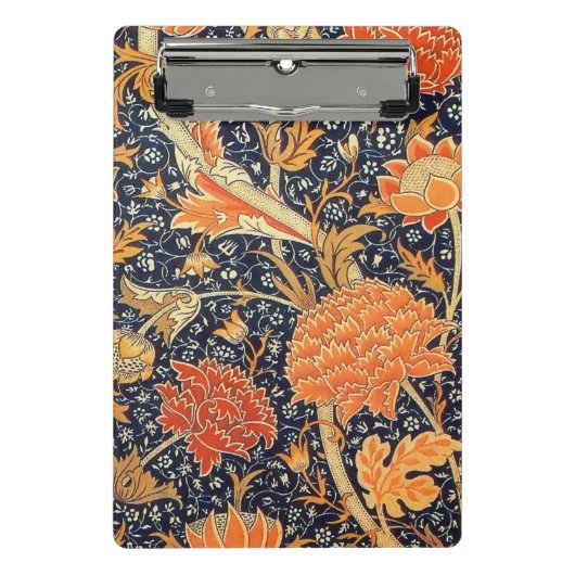 William Morris Cray Floral Art Nouveau Pattern Mini Klemmbrett (Vorderseite)