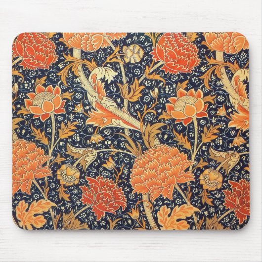 William Morris Cray Floral Art Nouveau Pattern Mousepad (Vorne)