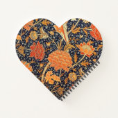 William Morris Cray Floral Art Nouveau Pattern Notizblock (Rückseite)