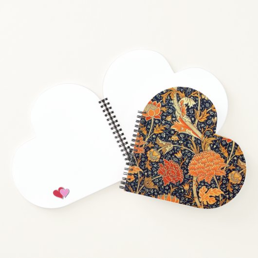 William Morris Cray Floral Art Nouveau Pattern Notizblock (Innenseite)