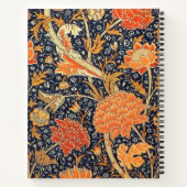 William Morris Cray Floral Art Nouveau Pattern Notizblock (Rückseite)