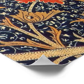 William Morris Cray Floral Art Nouveau Pattern Poster (Ecke)