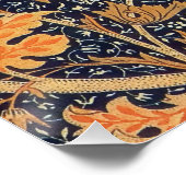 William Morris Cray Floral Art Nouveau Pattern Poster (Ecke)