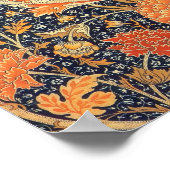 William Morris Cray Floral Art Nouveau Pattern Poster (Ecke)