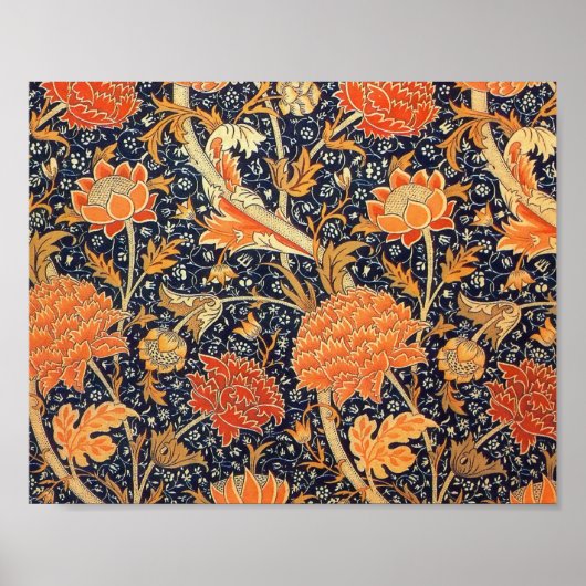 William Morris Cray Floral Art Nouveau Pattern Poster (Vorne)