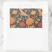 William Morris Cray Floral Art Nouveau Pattern Rechteckiger Aufkleber (Tasche)