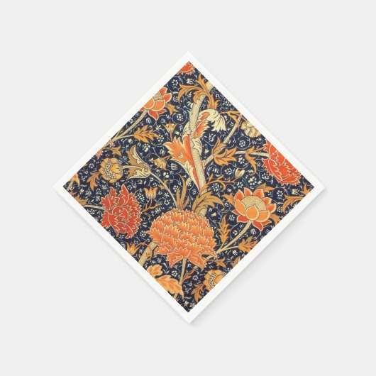 William Morris Cray Floral Art Nouveau Pattern Serviette (Ecke)