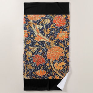 William Morris Cray Floral Art Nouveau Pattern Strandtuch