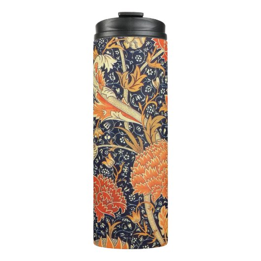 William Morris Cray Floral Art Nouveau Pattern Thermosbecher (Vorderseite)