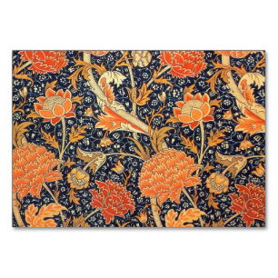 William Morris Cray Floral Art Nouveau Pattern Tischnummer
