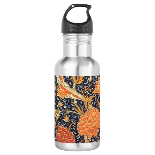 William Morris Cray Floral Art Nouveau Pattern Trinkflasche (Vorderseite)