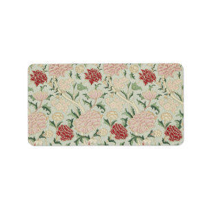 William Morris Cray Floral Pre-Raphaelite Vintag Adressaufkleber