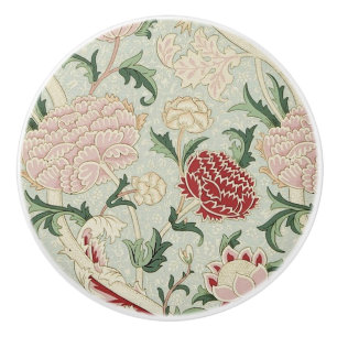 William Morris Cray Floral Pre-Raphaelite Vintag Keramikknauf