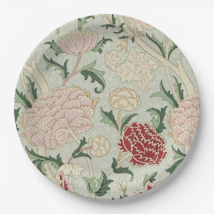 William Morris Cray Floral Pre-Raphaelite Vintag Pappteller