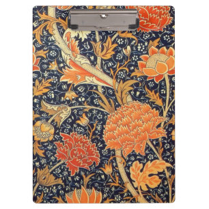 William Morris Cray Florales Art Nouveau Muster Klemmbrett