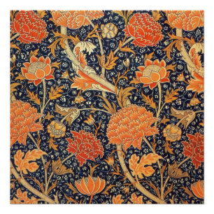 William Morris Cray Florales Art Nouveau Muster Poster