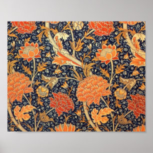 William Morris Cray Florales Art Nouveau Muster Poster