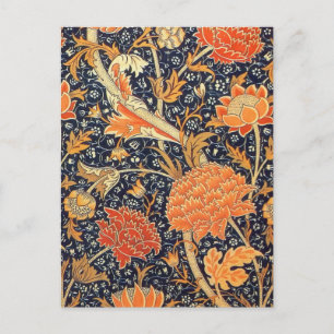 William Morris Cray Florales Art Nouveau Muster Postkarte