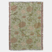 William Morris Cray Sage Blume Floral Botanical Decke (Vorderseite Vertikal)